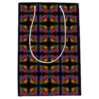 Blurred rainbow medium gift bag