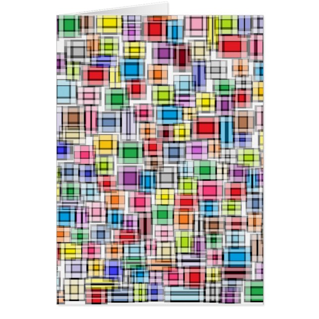 Blurred Squares Card (Front)