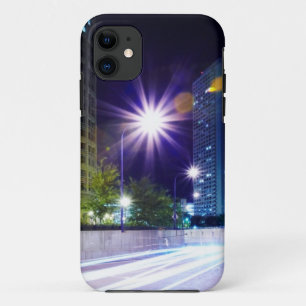 Blurred Traffic at Night iPhone 11 Case