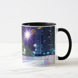 Blurred Traffic at Night Mug