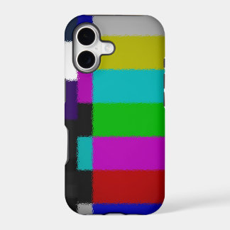 Blurred TV Test Screen iPhone Case