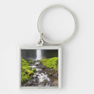 Blurred Waterfall and River Key Ring