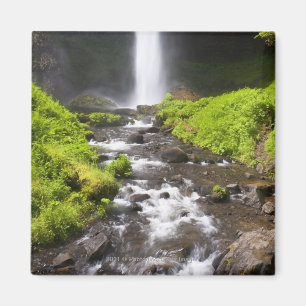 Blurred Waterfall and River Magnet