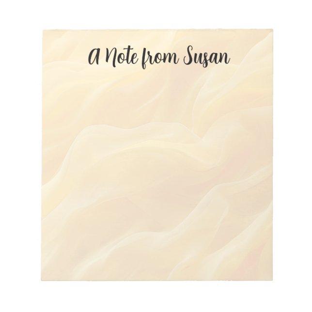 Blurred Yellow Abstract Background  Notepad (Front)