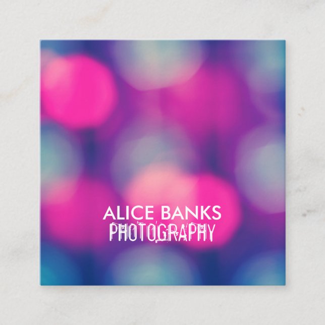 Blurry Lights Business Cards (Front)