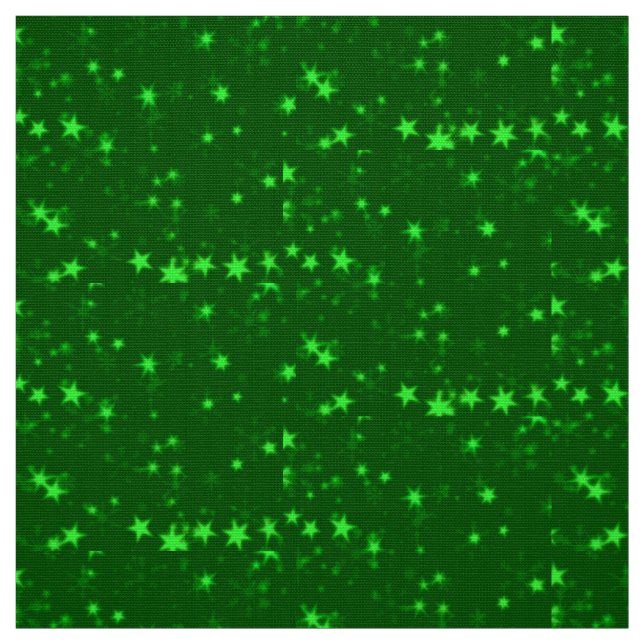 Blurry Stars green Fabric (Swatch)