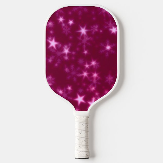 Blurry Stars pink  Pickleball Paddle (Front)