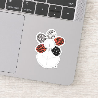 BlurryFlower Vinyl Sticker