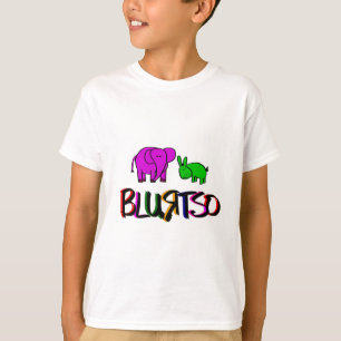 blurtso logo green and pink T-Shirt
