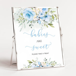 Blus floral eucalyptus Babies are sweet Poster