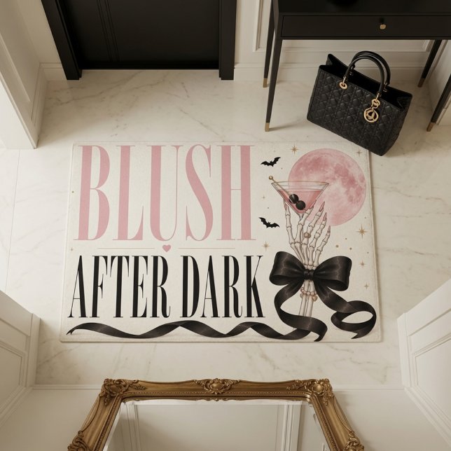 Blush After Dark Coquette Halloween  Doormat (Creator Uploaded)