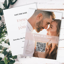 Blush Ampersand Photo Save the Date | Wedding
