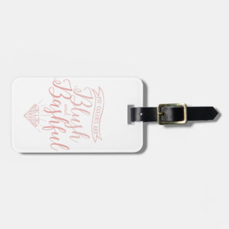Blush and bashful luggage tag