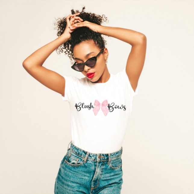 "Blush and Bows" Feminine Aesthetic  T-Shirt (Creator Uploaded)