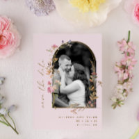 Blush and Gold Arch Wildflowers Photo