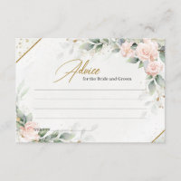 Blush and gold greenery Advice for bride and groom