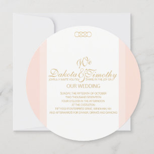 Blush and Gold Invitation