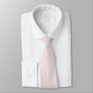 Blush and Grey Overlapping Ellipse Tie