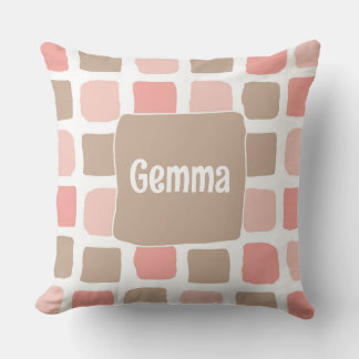Blush and Natural Nursery Decor for Girls Cushion