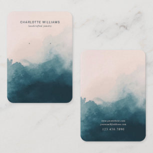 Blush and Navy Ombre Jewellery Display Card
