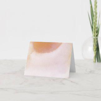 Blush and Ochre Watercolor Note Card