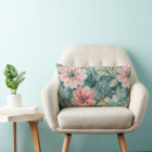 Blush and Teal Vintage Modern Floral