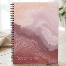 Blush and terracotta marble name