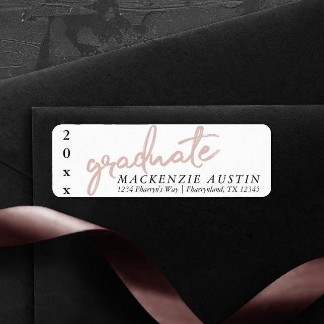 Blush and White Graduate | Classy Buff Pink Script (Creator Uploaded)