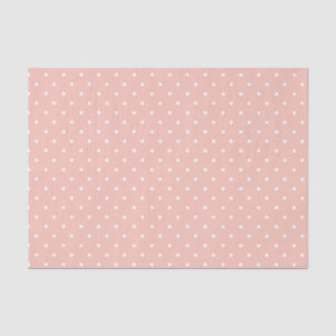 Blush and White Polka Dot Tissue Paper