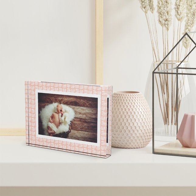 Blush Basketweave Photo Block (Creator Uploaded)