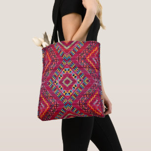 Blush Bazaar: Pink Moroccan Heritage Elegance Tote Bag