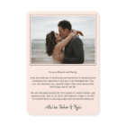 Blush Beautiful Arch Wedding Photo Love & Thanks