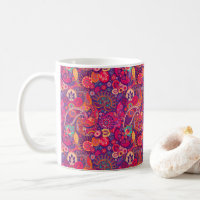 Blush Bloom: Artistic Pink Garden Pattern
