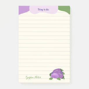 Blush & Bloom Eggplant Collection – Ivory Glow Post-it Notes