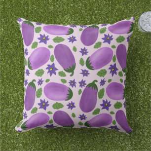 Blush & Bloom Eggplant Collection – Soft Lilac Cushion
