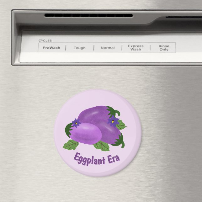Blush & Bloom Eggplant Collection – Soft Lilac Magnet (In Situ (Dishwasher))