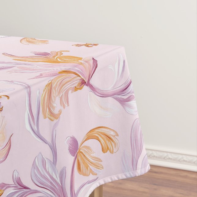 Blush Bloom Floral Tablecloths (In Situ)