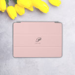 Blush Bloom Personalised iPad Case<br><div class="desc">Elevate your iPad style with our Blush Bloom Personalised iPad Case, a chic and customisable accessory designed to safeguard and personalise your device. The delicate script font, featuring your first initial and full name, is gracefully designed in a soft blush pink hue, adding a touch of sophistication. Crafted with premium...</div>