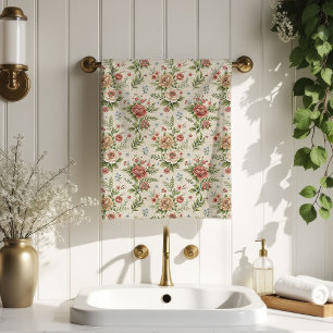 Blush Bloom Towels Vintage-Inspired Bath Accent