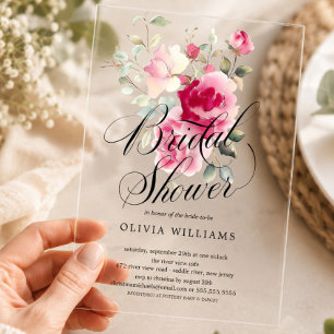 Blush Blossom Bridal Shower Invitation
