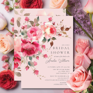 Blush Blossom Bridal Shower Invitation