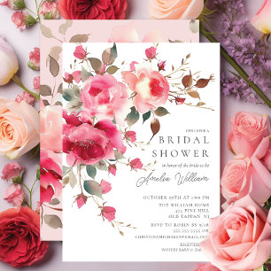 Blush Blossom Bridal Shower Invitation