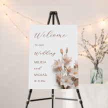 Blush Boho 3D Flowers Wedding