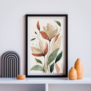 Blush Botanical Elegance III – Minimalist Floral Poster