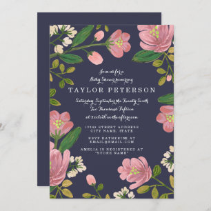 Blush Bouquet Baby Shower Invitation