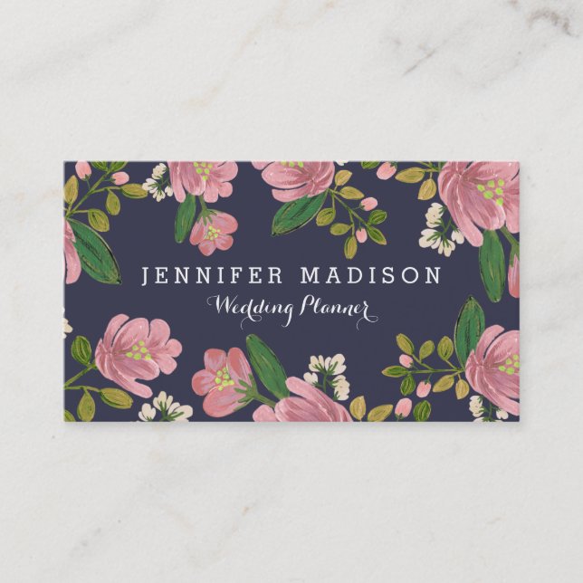 Blush Bouquet Business Card (Front)