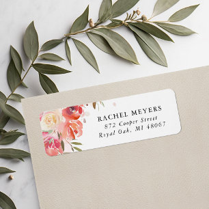 Blush Bouquet Return Address