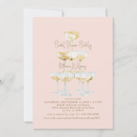 Blush Bridal Shower Bubbly Champagne 