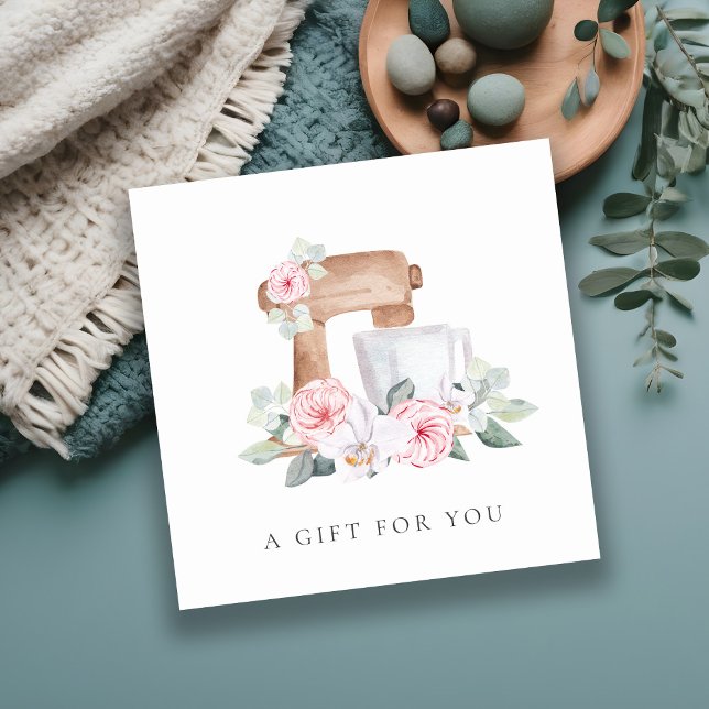 Blush Cake Mixer Catering Floral Gift Certificate (Creator Uploaded)