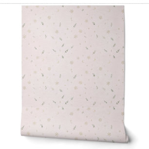 Blush Celestial Christmas Peel and Stick Wallpaper